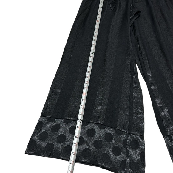 Victoria's Secret Satin Silky Wide Leg Flattering Lounge Black Pants Size Small - Picture 13 of 16